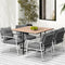 Livsip 5 Piece Outdoor Dining Set Garden Table Chairs Weather Resistant