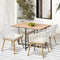 Livsip 5 Piece Outdoor Dining Set Table & 4 Chairs with Cushions