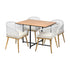 Outdoor Dining Set Table&Chairs 5 Pieces