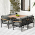 Outdoor Dining Set Table & Chairs 5PCS Patio Set
