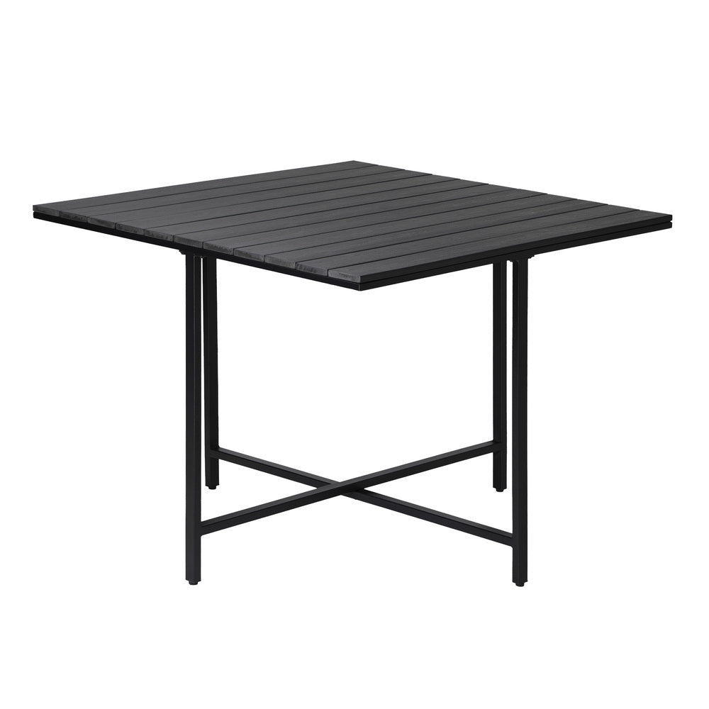 5-Piece Outdoor Dining Set with Rope-Woven Chairs, 150kg, Steel
