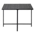 Outdoor Dining Table Black Wood-Plastic