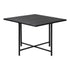 Outdoor Dining Table Black Wood-Plastic
