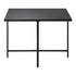 Outdoor Dining Table Black Wood-Plastic
