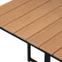 Outdoor Dining Table Lounge Setting Wood-Plastic