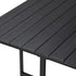 Livsip Outdoor Dining Set Garden Black Table and Chairs 4 Seater