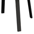 Outdoor Dining Table w/ Storage Shelf Black 90cm