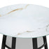 Outdoor Dining Table w/ Storage Shelf Black 90cm