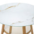 Outdoor Dining Table w/ Storage Shelf Brown 90cm