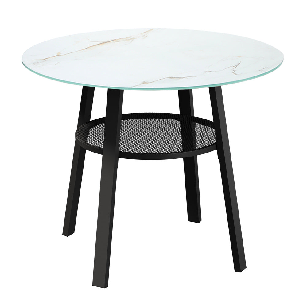 3PCS Outdoor Dining Set Table Lounge Chair