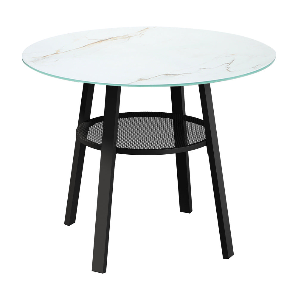 5PCS Outdoor Dining Set Table Lounge Chair