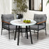 Livsip Outdoor Dining Set 3PC Lounge Setting Table Storage Shelf