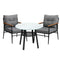 Livsip Outdoor Dining Set 3PC Lounge Setting Table Storage Shelf