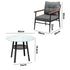 Outdoor Dining Set 5PC Lounge Setting Table Storage Shelf