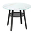 Outdoor Dining Set 5PC Lounge Setting Table Storage Shelf