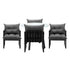 Livsip 5PCS Outdoor Dining Set Round Table PE Wicker Chairs
