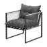 Livsip 5PCS Outdoor Dining Set Round Table PE Wicker Chairs