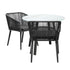 3PCS Outdoor Dining Set Marble-style Table