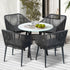 5PCS Outdoor Dining Set Marble-style Table