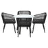 5PCS Outdoor Dining Set Marble-style Table