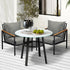 Outdoor Dining Setting Table Sofa Chairs 3PCS