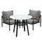 Outdoor Dining Setting Table Sofa Chairs 3PCS