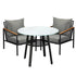 Outdoor Dining Setting Table Sofa Chairs 3PCS