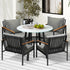 Outdoor Dining Setting Table Sofa Chairs 5PCS