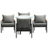 Outdoor Dining Setting Table Sofa Chairs 5PCS