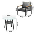 Outdoor Dining Setting Table Sofa Chairs 5PCS