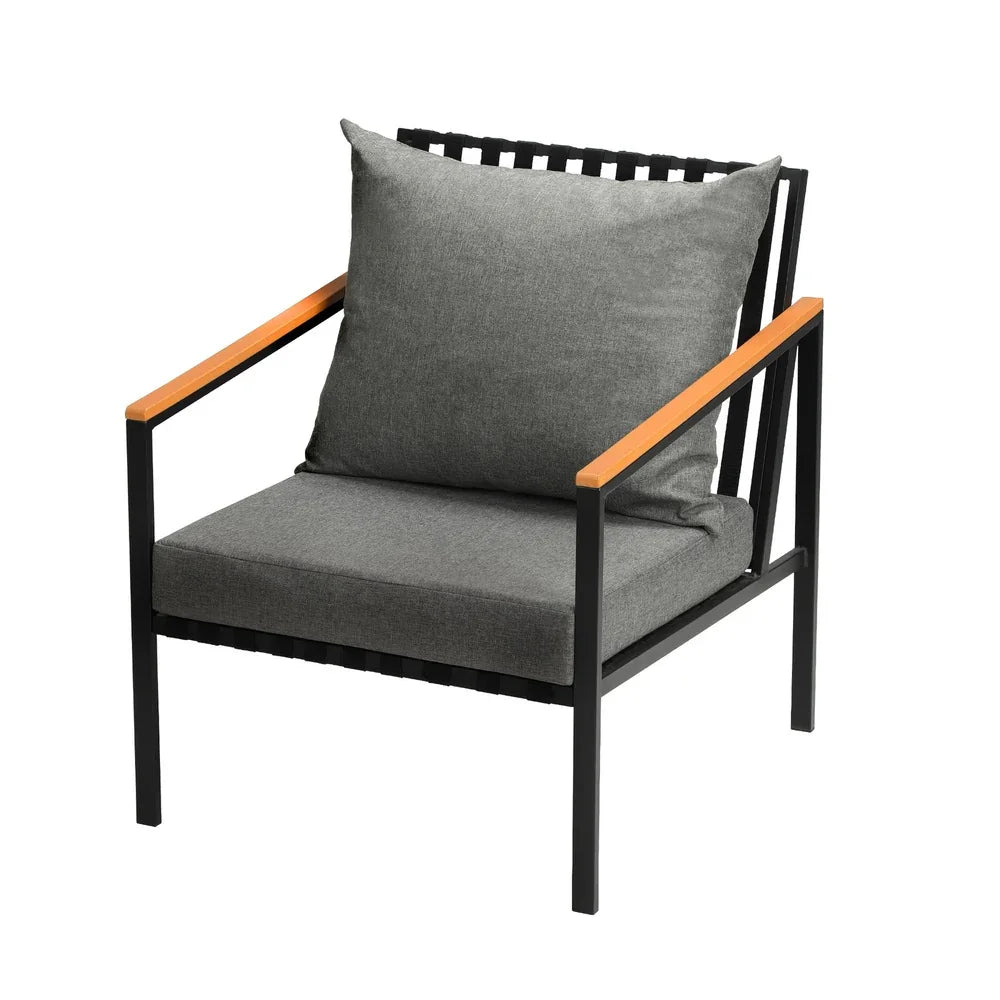 Outdoor Dining Setting Table Sofa Chairs 5PCS