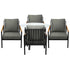 5PCS Outdoor Dining Setting Patio Bistro Set