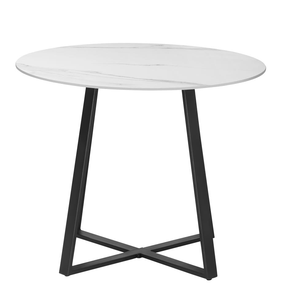 90cm Outdoor Dining Sintered Stone Table Black