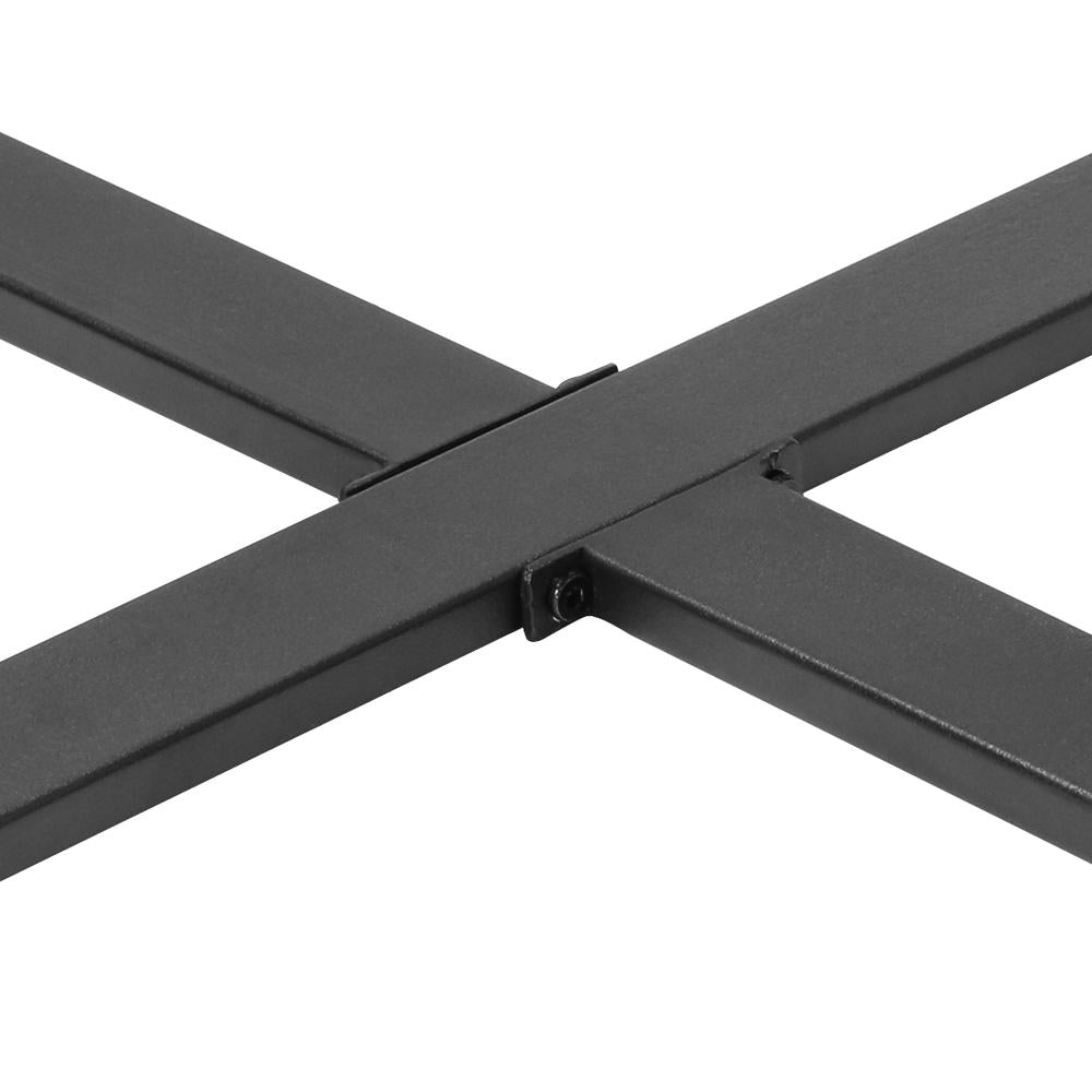 90cm Outdoor Dining Sintered Stone Table Black