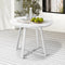 Livsip 90cm Round Outdoor Dining Table Sintered Stone White