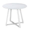 90cm Outdoor Dining Sintered Stone Table White