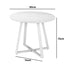 90cm Outdoor Dining Sintered Stone Table White