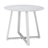 90cm Outdoor Dining Sintered Stone Table White