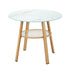 5PCS Outdoor Furniture Dining Set Table with Storage Shelf