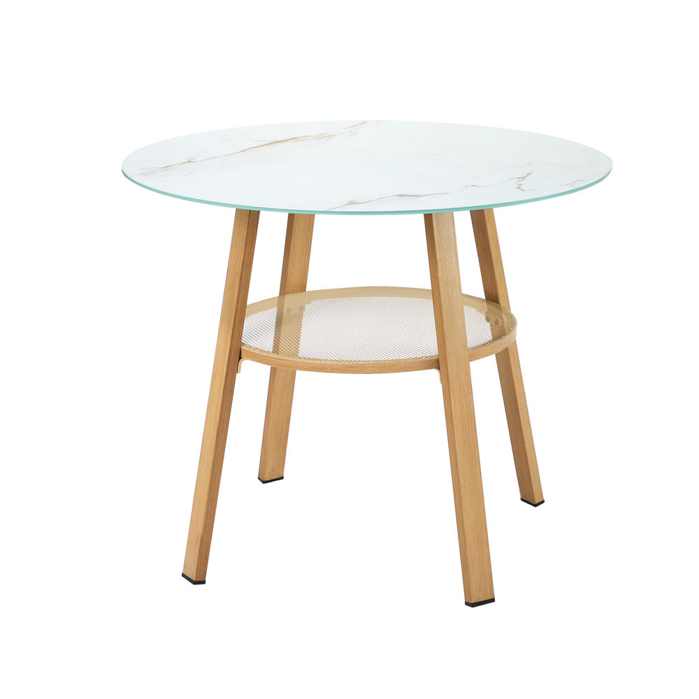 5PC Outdoor Dining Set Solid Wood Chair and Table