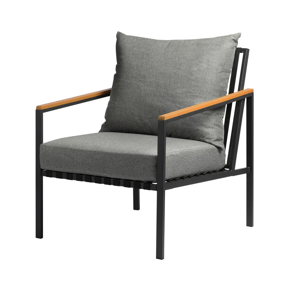 3 Piece Outdoor Dining Setting Table w/Storage Shelf