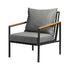 3 Piece Outdoor Dining Setting Table w/Storage Shelf