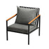 5 Piece Outdoor Dining Setting Table w/Storage Shelf