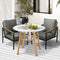 Livsip 2 Seater Outdoor Patio Dining Set Table Chairs Lounge Bistro