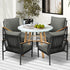 Outdoor Patio Set Lounge Bistro Dining Set 4 Seater