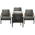 Outdoor Patio Set Lounge Bistro Dining Set 4 Seater