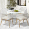 5 Piece Outdoor Dining Set with Storage Shelf Table & Chairs