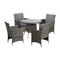 Outdoor Dining Set Table&Chairs 5PCS Lounge Setting