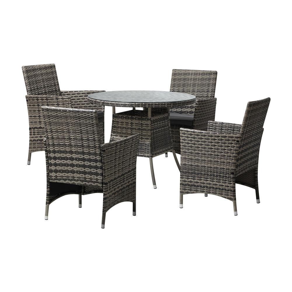 Outdoor Dining Set Table&Chairs 5PCS Lounge Setting