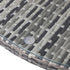 90CM Outdoor Dining Table Glass Tabletop Grey Rattan